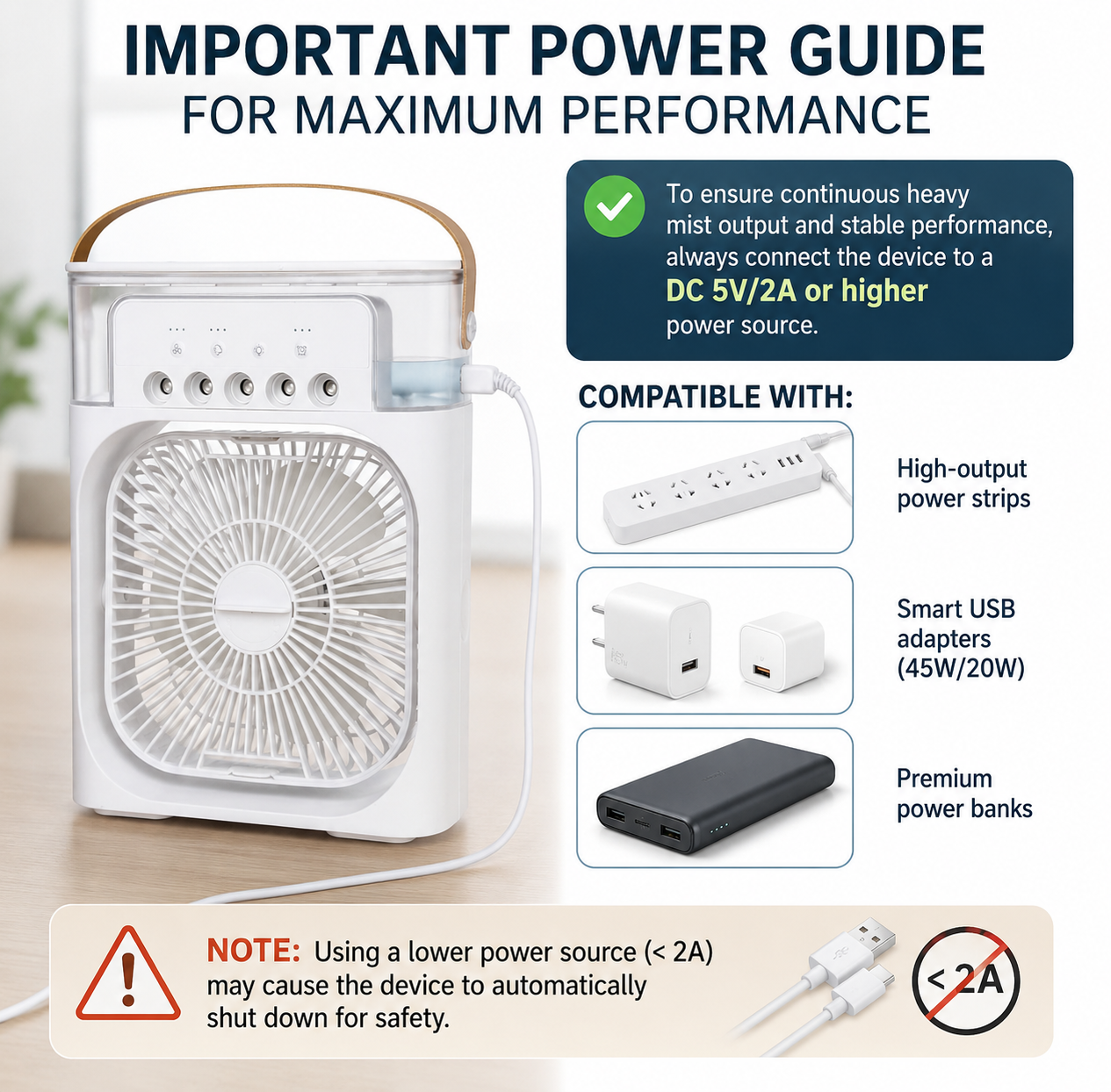 Portable Mini Air Cooler Fan
